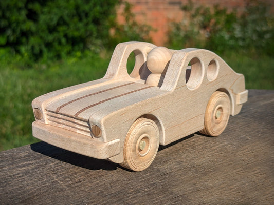 Wooden Sports Car Toy