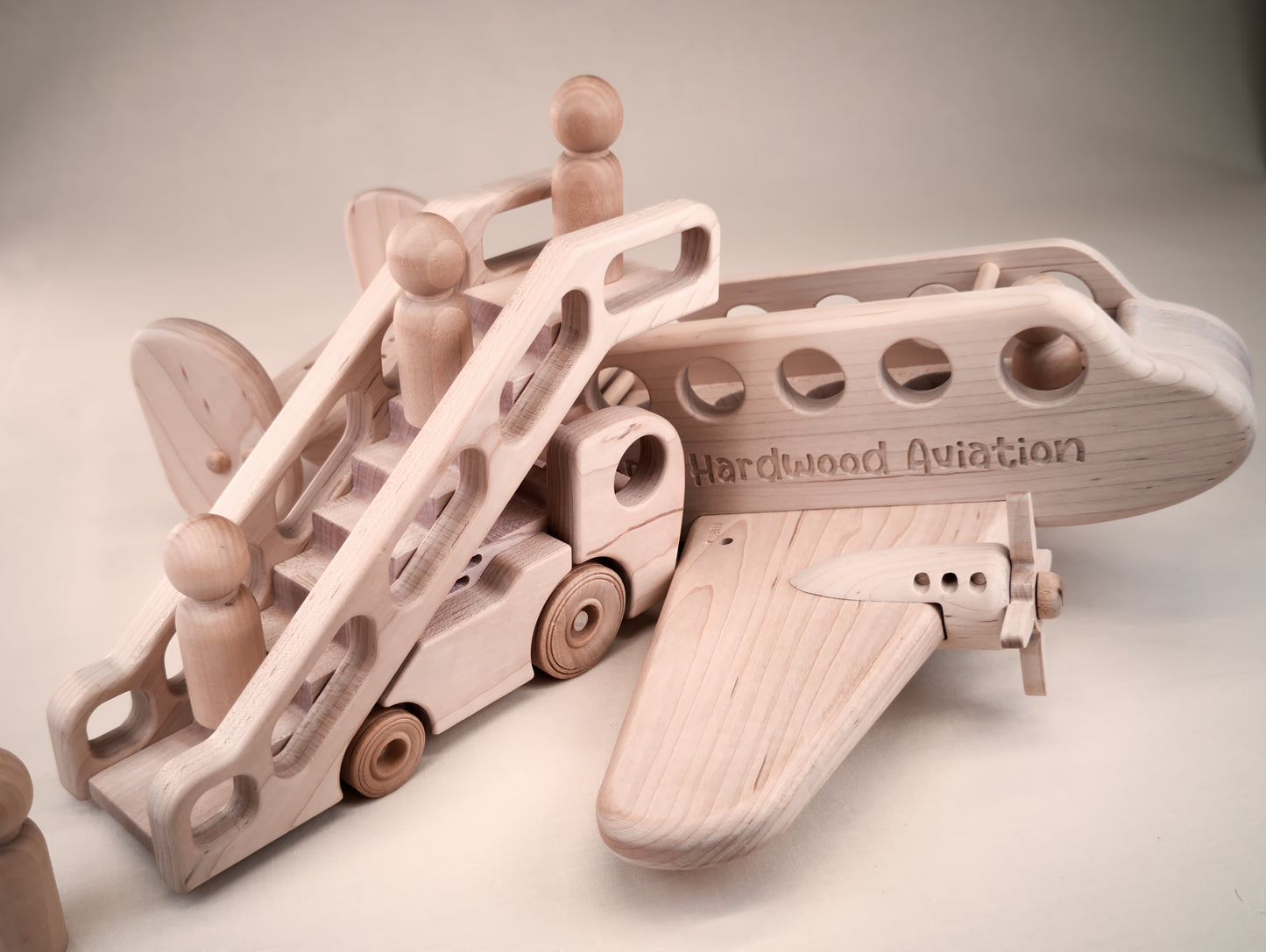 Wooden Airport Stair Truck