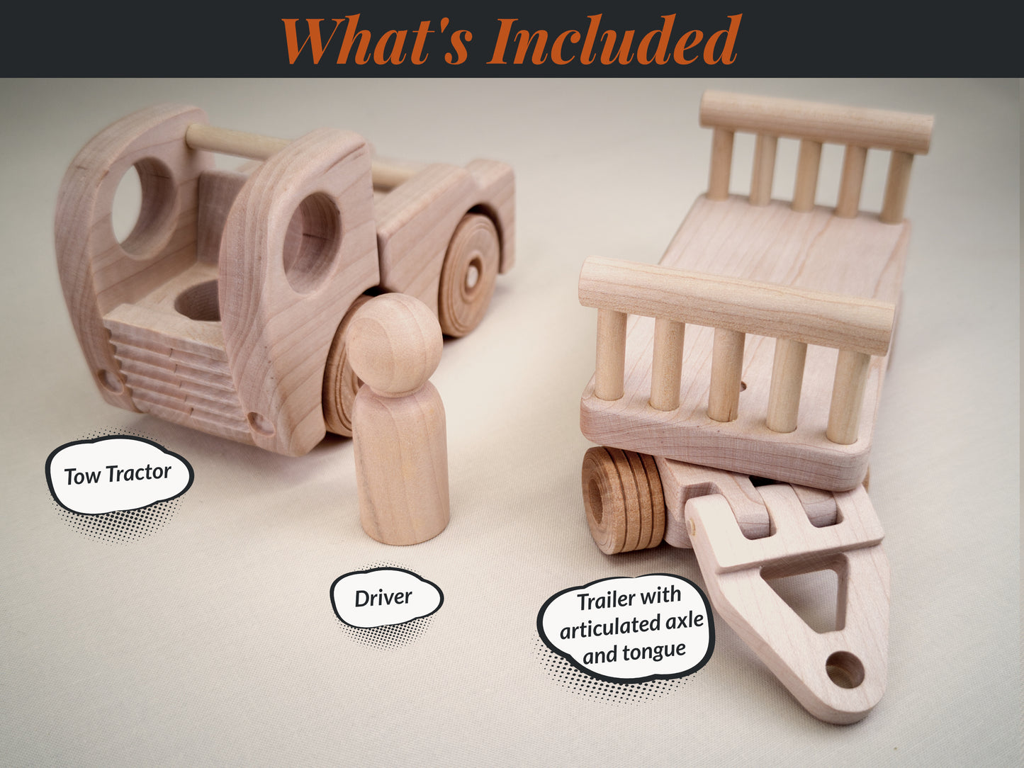 Wooden Airport Luggage Truck